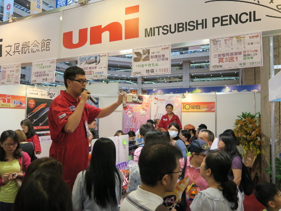 日本製筆記用具は台湾でも人気