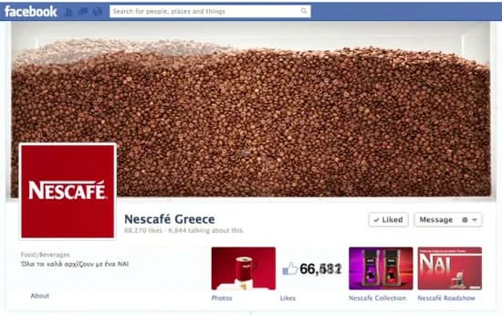 プロモーション開始後すぐのFacebookページ