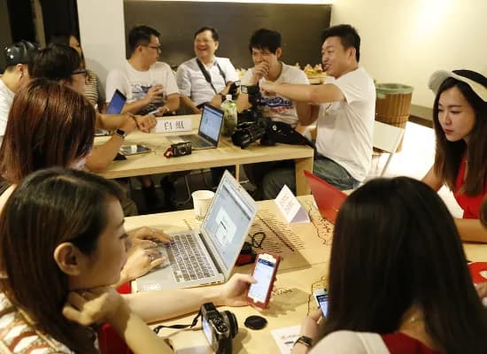 有名ブロガーによるchatwork体験の様子