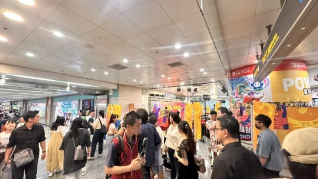 台北地下街とQスクエアの連結部分にあるイベントスペース