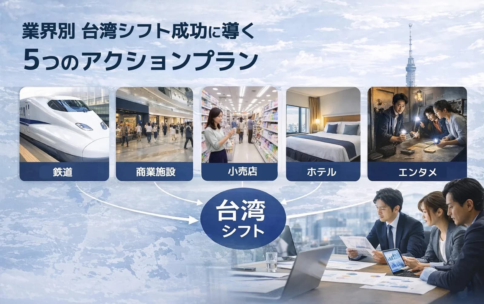 業界別台湾シフト成功に導く5つのアクションプラン
